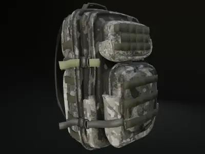 3D military bag model 3D model