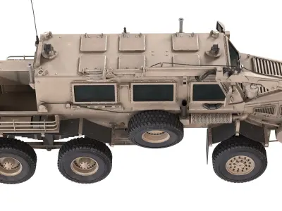 Buffalo MRAP Vehicle Low-poly 3D model