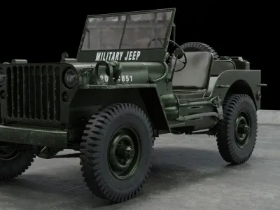 Jeep Willys 1942 3D model by 3mrys