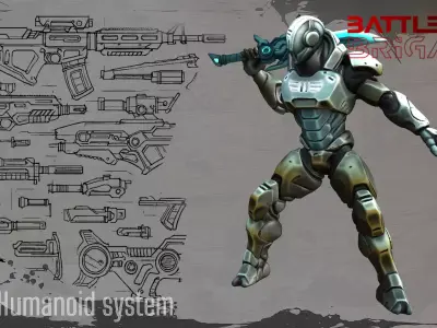 Grimcore Low-poly 3D model