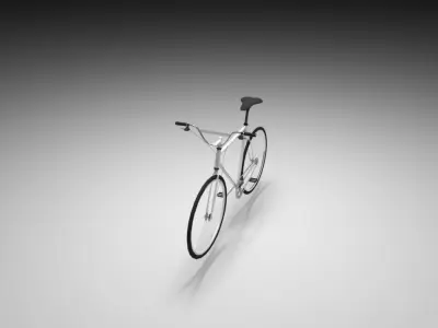 Bicycle Low-poly 3D model 16