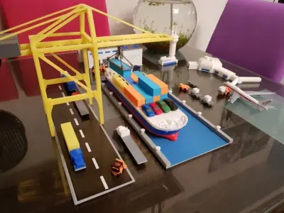 Container Crane 3D model