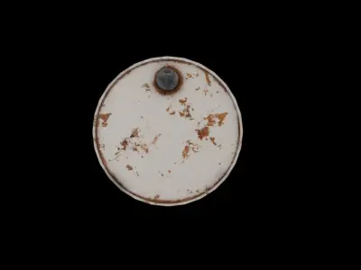 Rusty Metal Barrel - Game Ready Low-poly 3D model