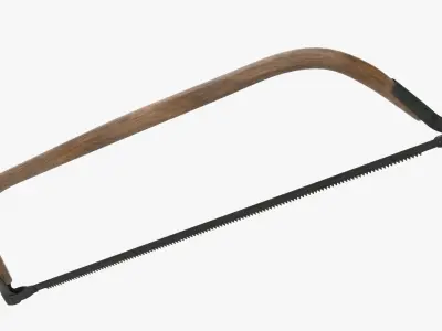 Bow Saw Low-poly 3D model