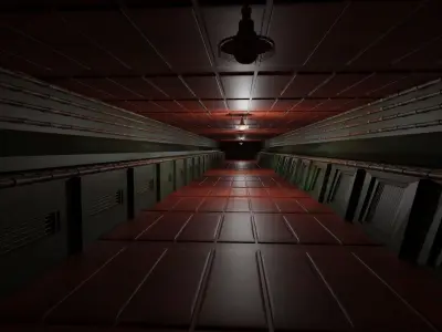 Underground Tunnel Low-poly 3D model purchase