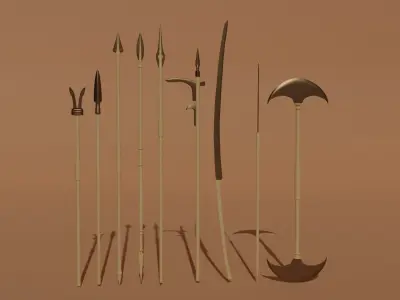 Bronze Age Weapons 3D model