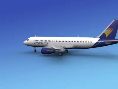 Airbus A320 Air Tours 3D model