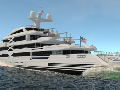 Ornela Superyacht Dynamic Simulation  purchase 3D model