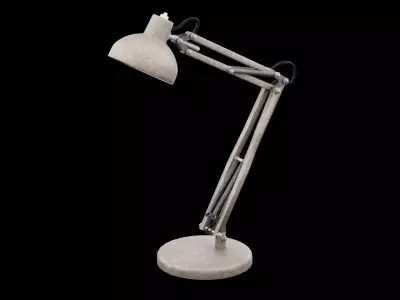 Old Desk Lamp Low-poly 3D model