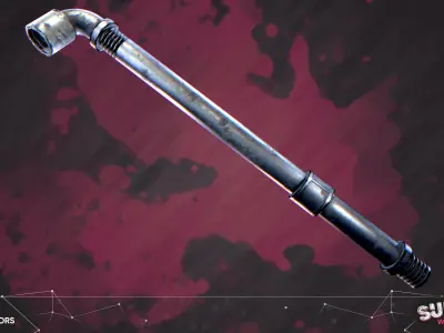 Stilized Survival Weapon Pack Low-poly 3D model