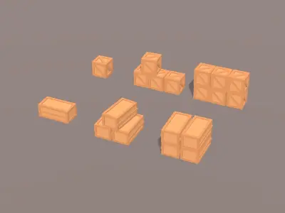 Simple Construction Pack Low-poly 3D model