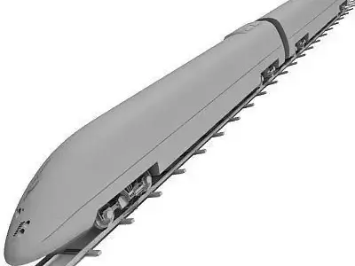 Detailed Speed Train UT 3D model