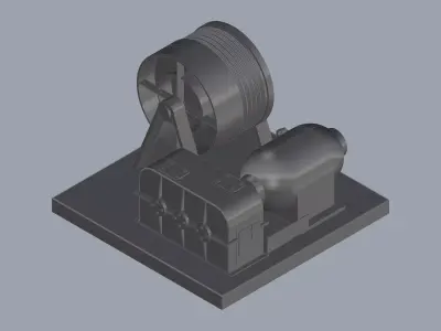 Pulley Machine 3D model