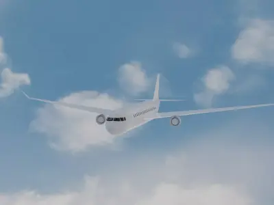 Airplane  Free 3D model Low-poly 3D model