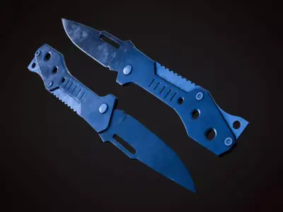 Knife 4 A Low-poly 3D model