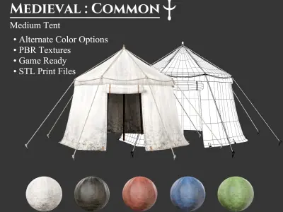 Medieval Collection Common Campsite 3D Model Pack purchase