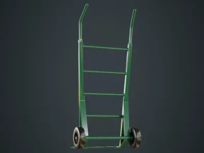Hand Truck 2 Untextured  3D model