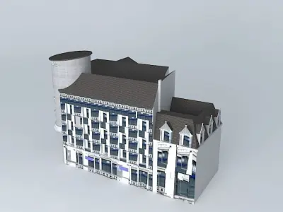 Commercial building Free 3D model