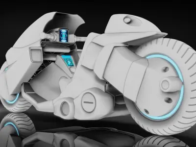 Akira - Kaneda motorcycle 3D model