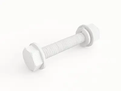 Screw 45 3D model