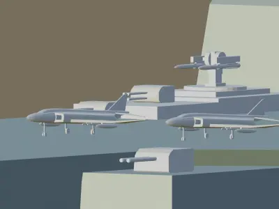 Aircraft carrier Project 1235 3D print model