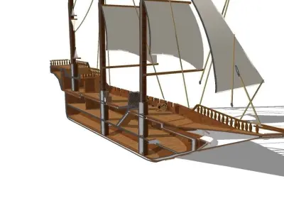 old ship  Free 3D model