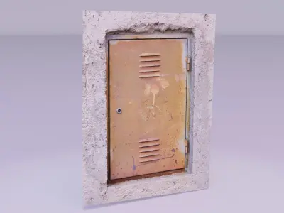 Rusty box cover 3D model