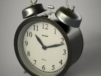 Alarm Clock Low-poly 3D model