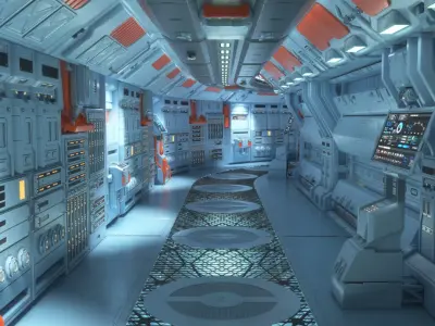 Command Center Corridor 3D model