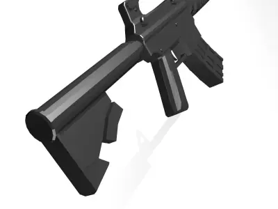 Low Poly M4A1 ar - rifle Low-poly 3D model