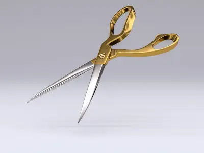 Scissors pair of 3D model order