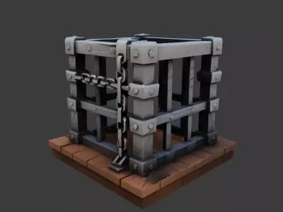Industrial Machinery Pack Low-poly 3D model