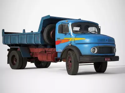 Dump Truck Low-poly 3D model by joao3DModels from CGTrader (Low-poly)