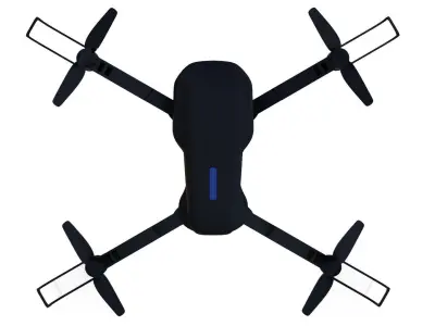 Quadcopter Drone Camera Low-poly 3D model