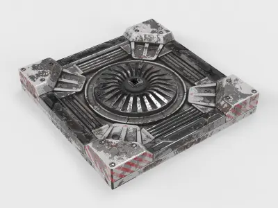 panel sci-fi 01 3D model