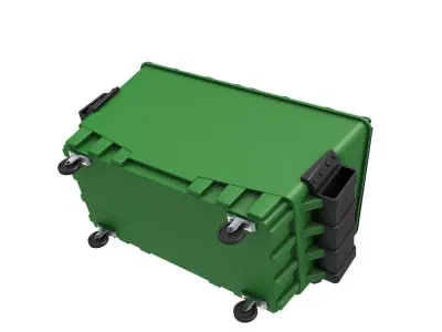 Trash Container 3D model get