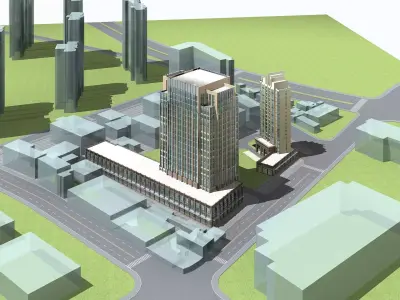 Office Building 3D model 420