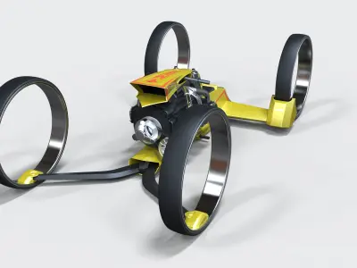 Quad bike concept 3D model