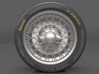 Realistic Wheel Tire 8 3D model