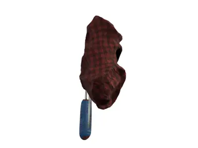Post-apocalyptic glass knife 3D model