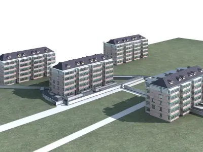 Multi Residential 3D model 27
