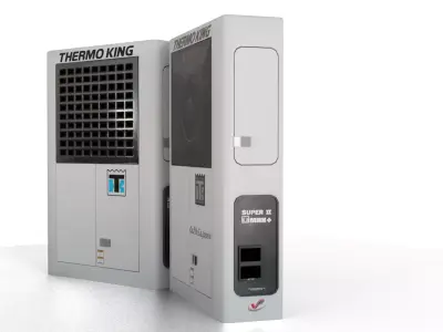 Thermo King Super II Refrigeration Unit Low-poly 3D model