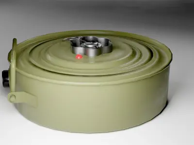 Landmines Low Poly 3d Model Low-poly 3D model