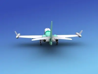IAI Westwind II V 3D model 2