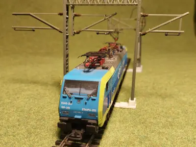 Catenery Gantry One Track Wide 1-87 FDM 3D print model