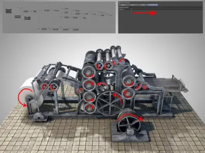 Newspaper Rotary 3D model