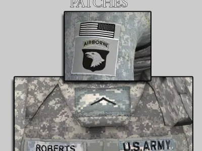 101st Airborne Soldier Pte Roberts 3D model
