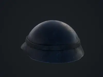 WW2 Helmet Low-poly 3D model