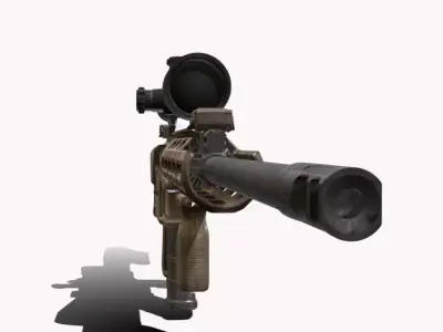 RSASS KIOWA Low-poly 3D model