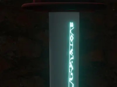 Blooming sword 3d Low-poly 3D model